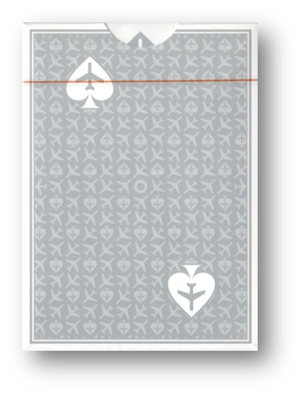 Lounge Edition in Jetway (Silver) by Jetsetter Playing Cards