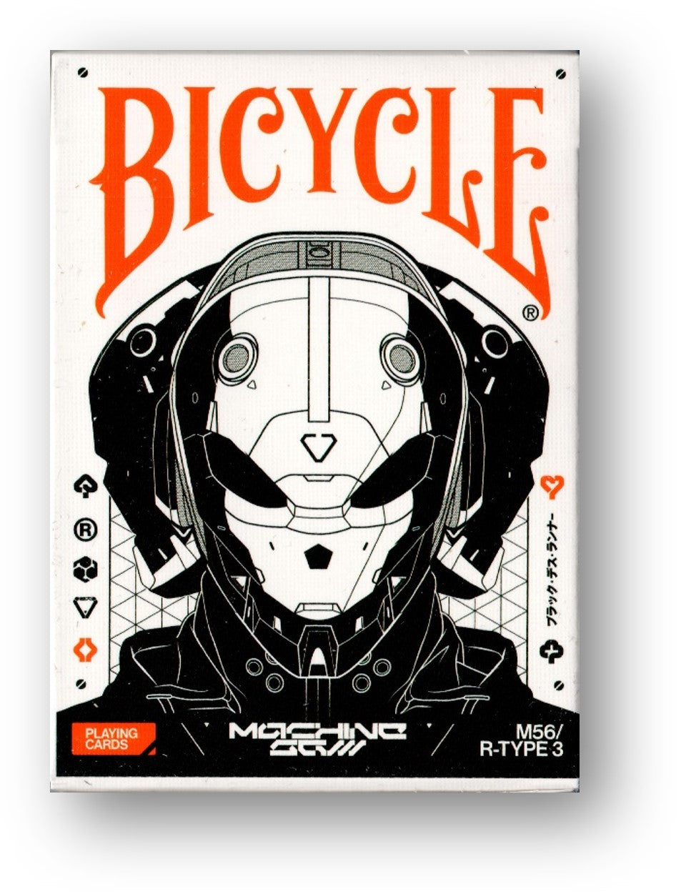 Bicycle Machine56 R-TYPE/3 White Playing Cards by RunIt Decks