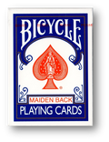 Bicycle Maiden Back (Blue) Playing Cards
