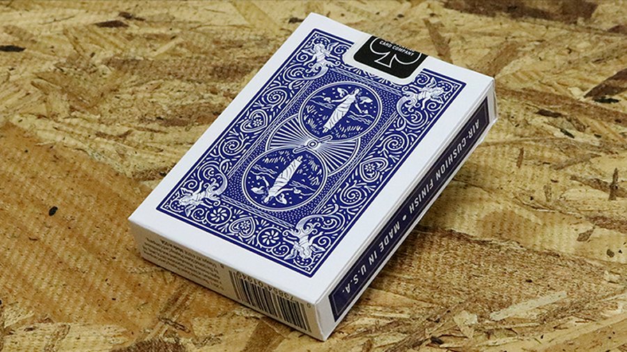 Bicycle Maiden Back (Blue) Playing Cards
