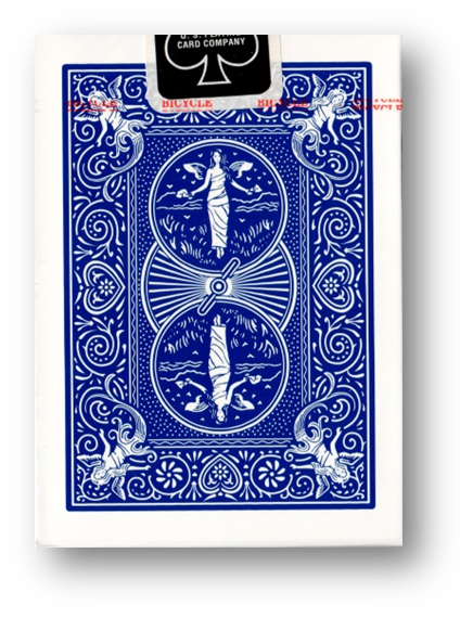 Bicycle Maiden Back (Blue) Playing Cards