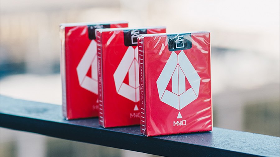 Limited Edition Mako Red Playing Cards