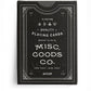 Black Deck of Playing Cards by MISC GOODS
