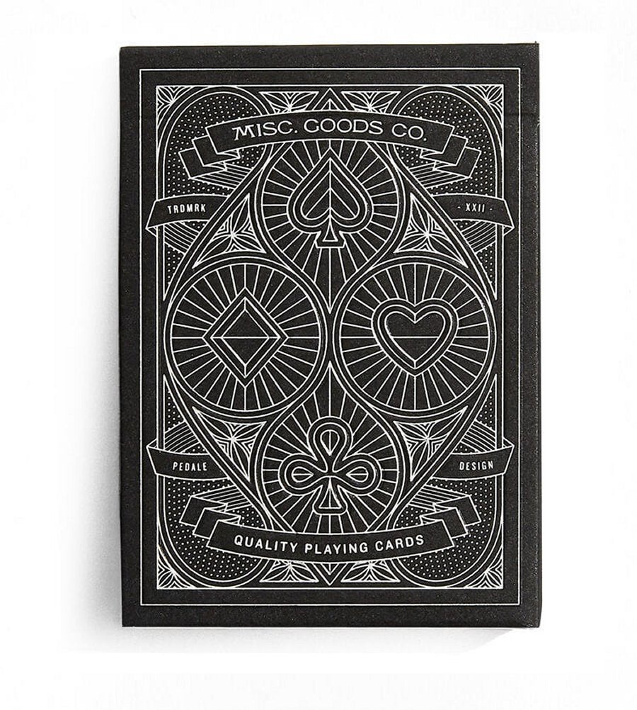 Black Deck of Playing Cards by MISC GOODS