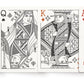 Black Deck of Playing Cards by MISC GOODS