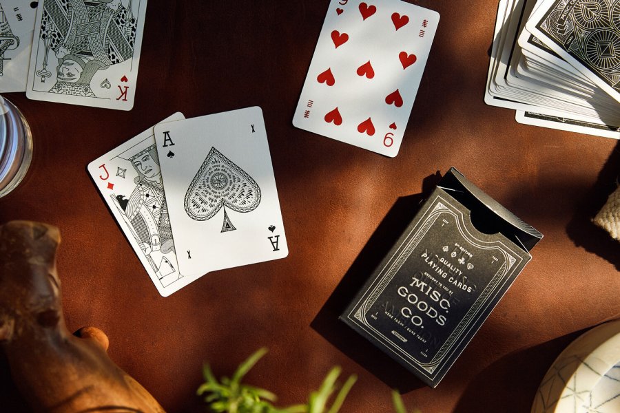 Black Deck of Playing Cards by MISC GOODS