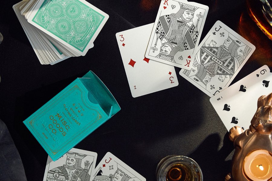 Green Deck of Playing Cards by MISC GOODS