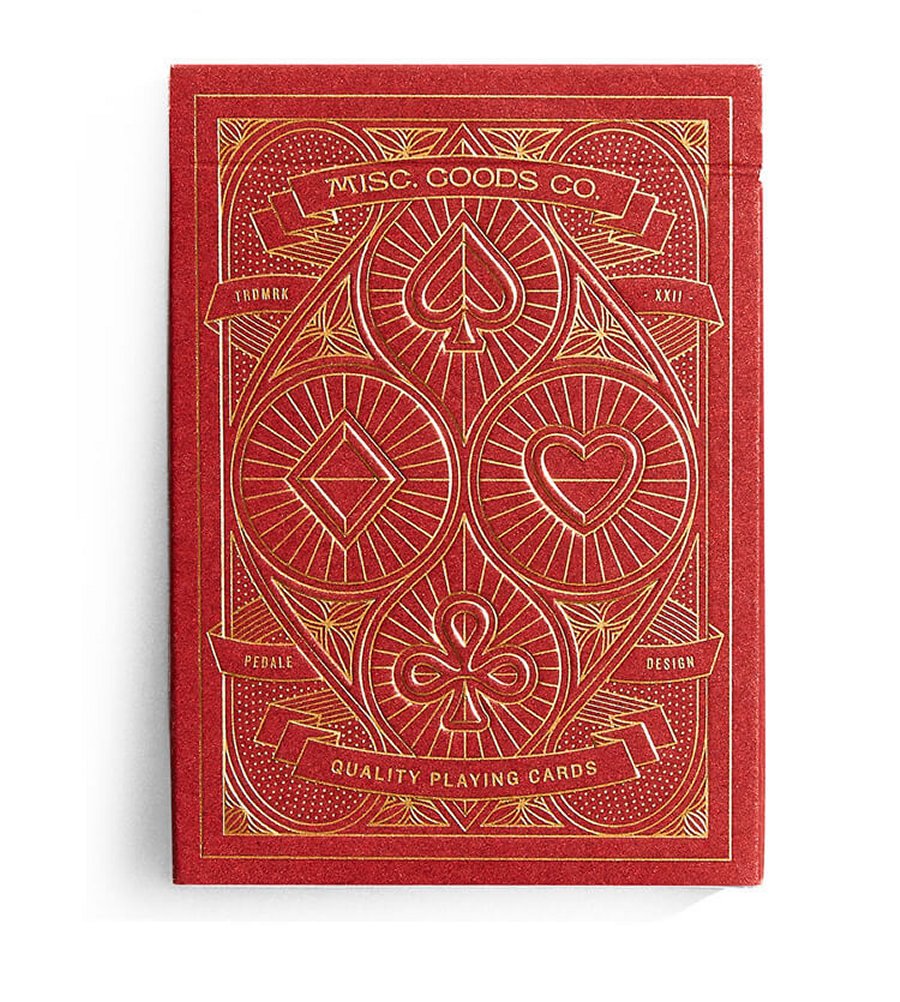 Red Deck of Playing Cards by MISC GOODS