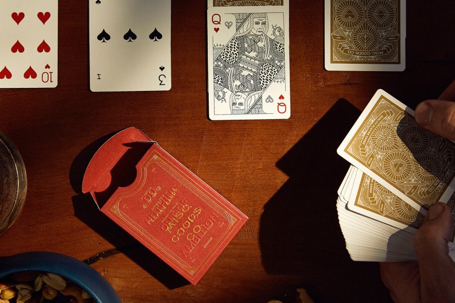 Red Deck of Playing Cards by MISC GOODS