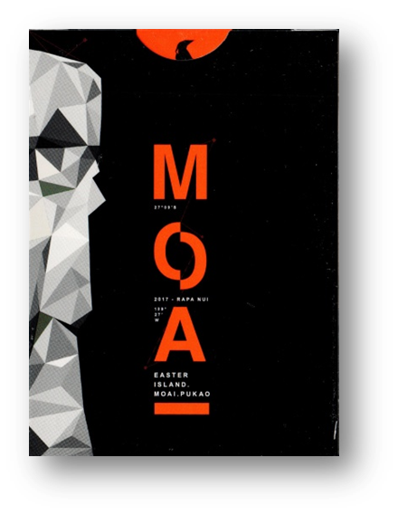 MOAI Red Edition Playing Cards by Bocopo