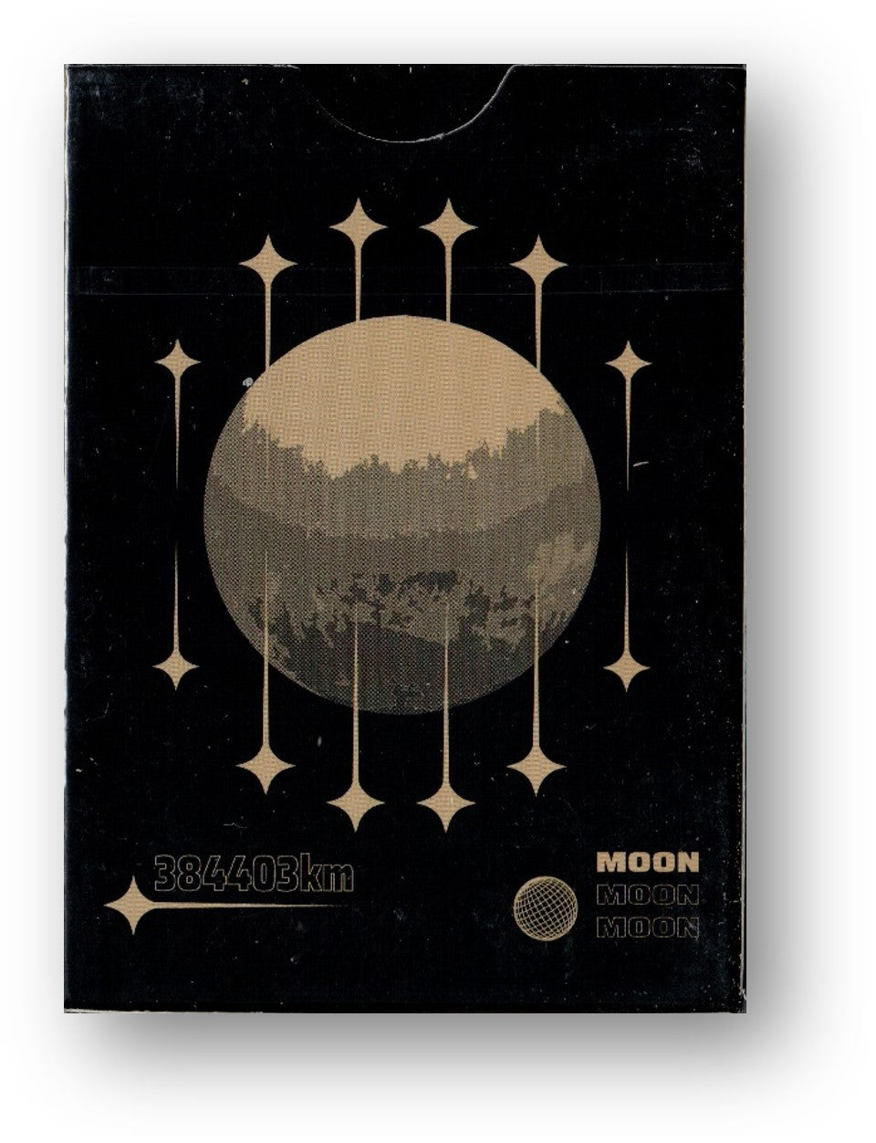 Moon (Black) Playing Cards