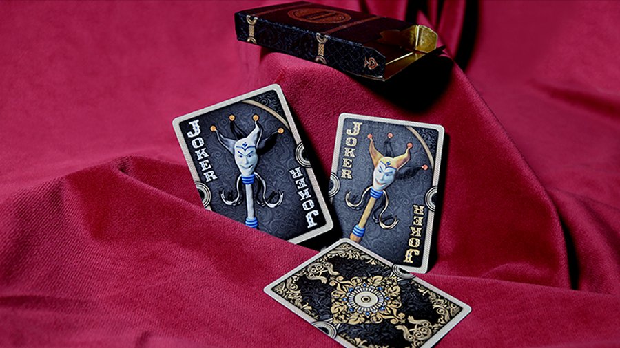 Ornate Obsidian Shadow Playing Cards