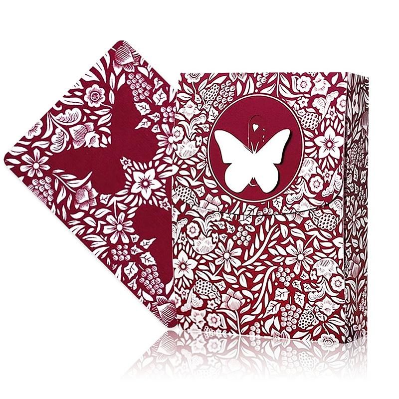 Original 3rd Edition Butterfly Playing Cards with video tutorials - Red (marked)