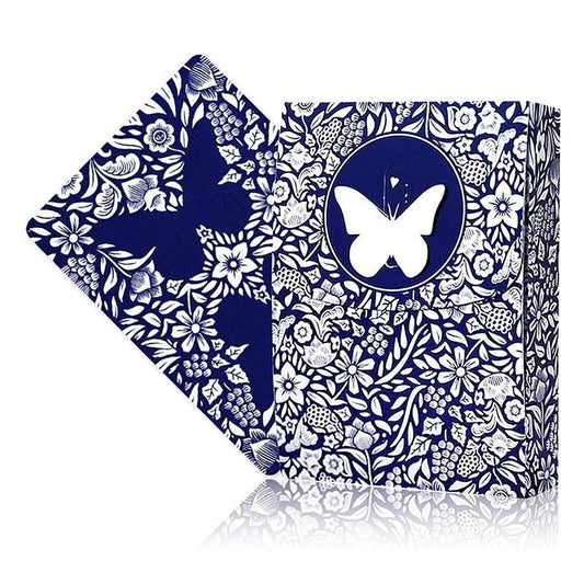 Original 3rd Edition Butterfly Playing Cards with video tutorials - Blue (marked)