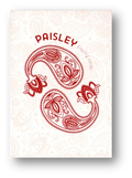 Paisley Playing Cards - Ruby Red Edition