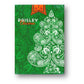 Paisley Metallic Green Christmas Playing Cards by Dutch Card House Company