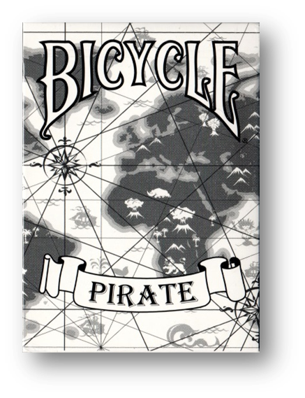 White Pirate Deck - Bicycle by Eric Duan