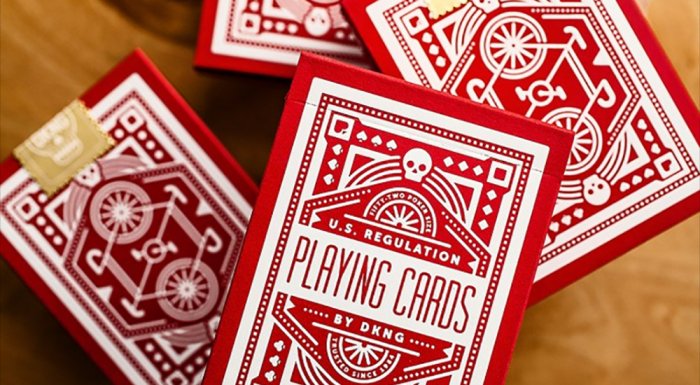 DKNG Red Wheel Playing Cards by Art of Play
