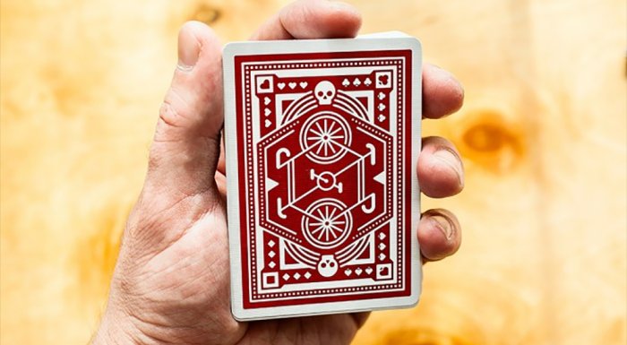 DKNG Red Wheel Playing Cards by Art of Play