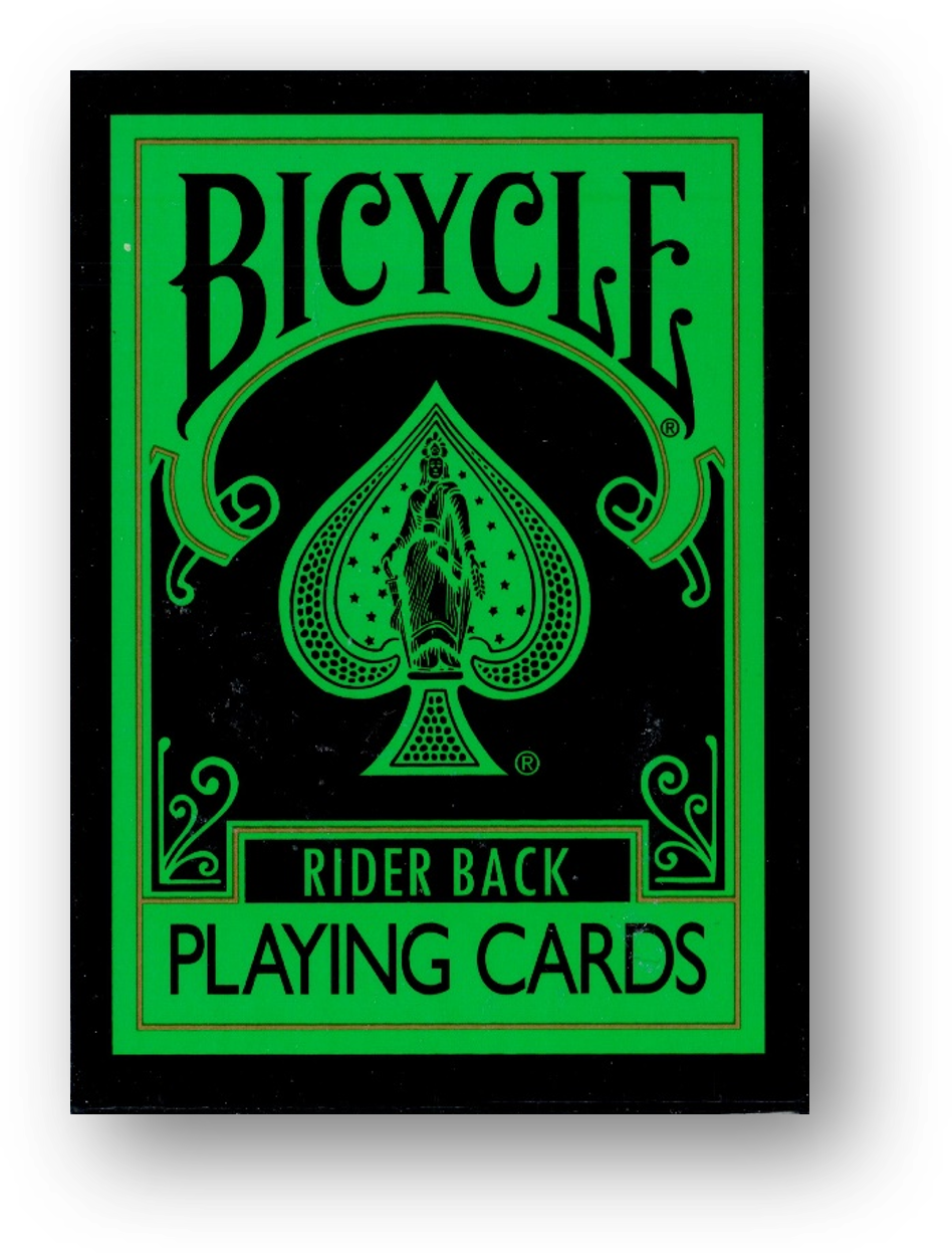 Bicycle - Reverse (Green & Black) – Spielkartenshop.com