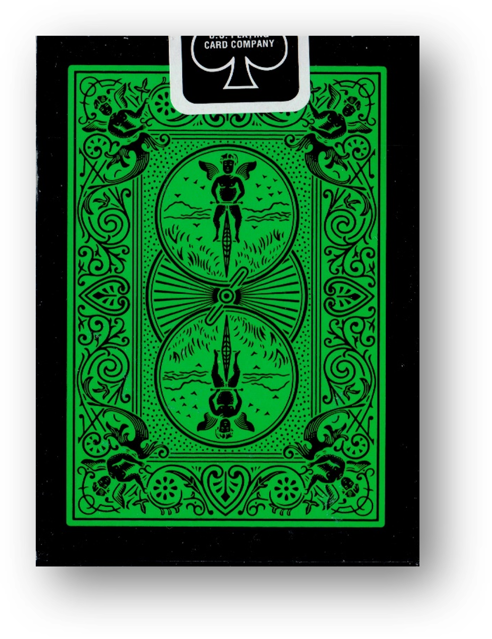 Bicycle Reverse Vert Bicycle - Reverse (Green & Black) – Spielkartenshop.com