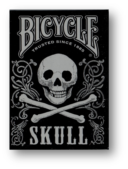 Bicycle Skull Metallic (Silver)