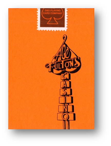 ACE FULTON'S 10 YEAR Anniversary Sunset Orange Playing Cards