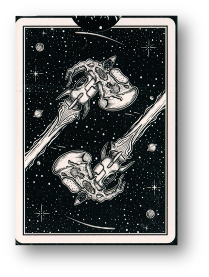 Space Pizza Playing Cards by Tara Studio