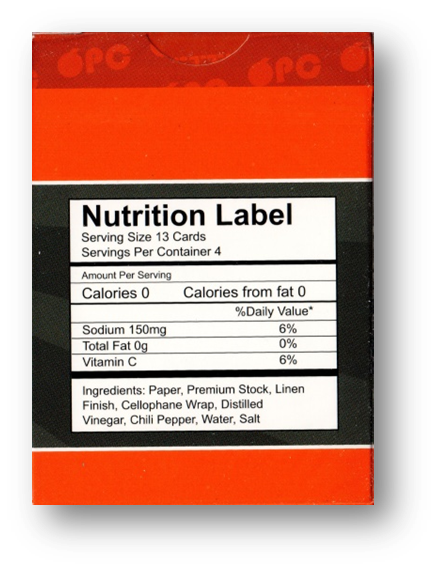 Gettin’ Spicy - Chili Pepper Playing Cards