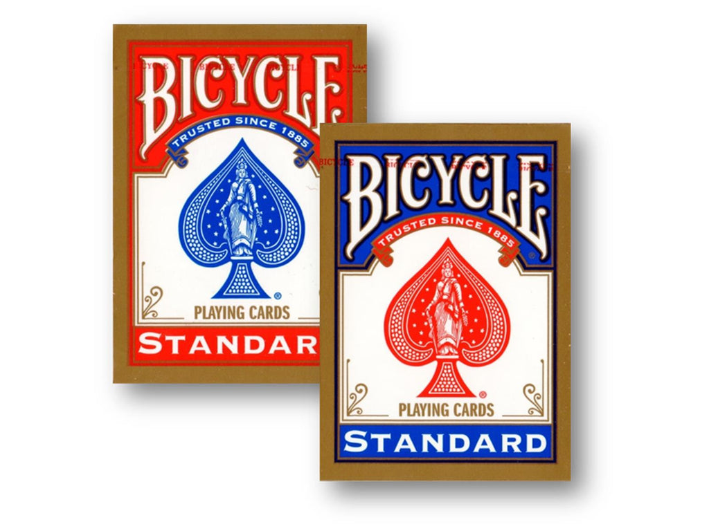 2 Decks (1 x rot / 1 x blau) Standard Bicycle 808 Rider Back Spielkarten Poker Karten