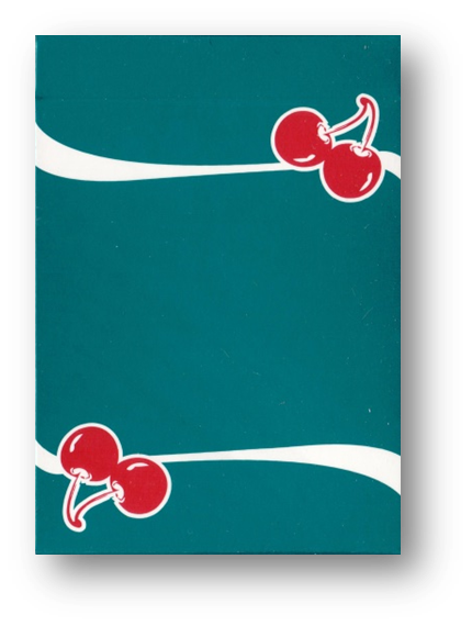 Cherry Casino (Tropicana Teal) Playing Cards by Pure Imagination Projects