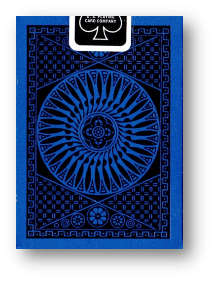 Tally Ho Blue (Circle) MetalLuxe Playing Cards by US Playing Cards