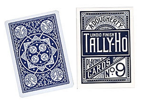 4 Decks Tally-Ho FAN Back (2 x blau + 2 x rot)
