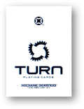 TURN (Blue) Playing Cards by Mechanic Industries