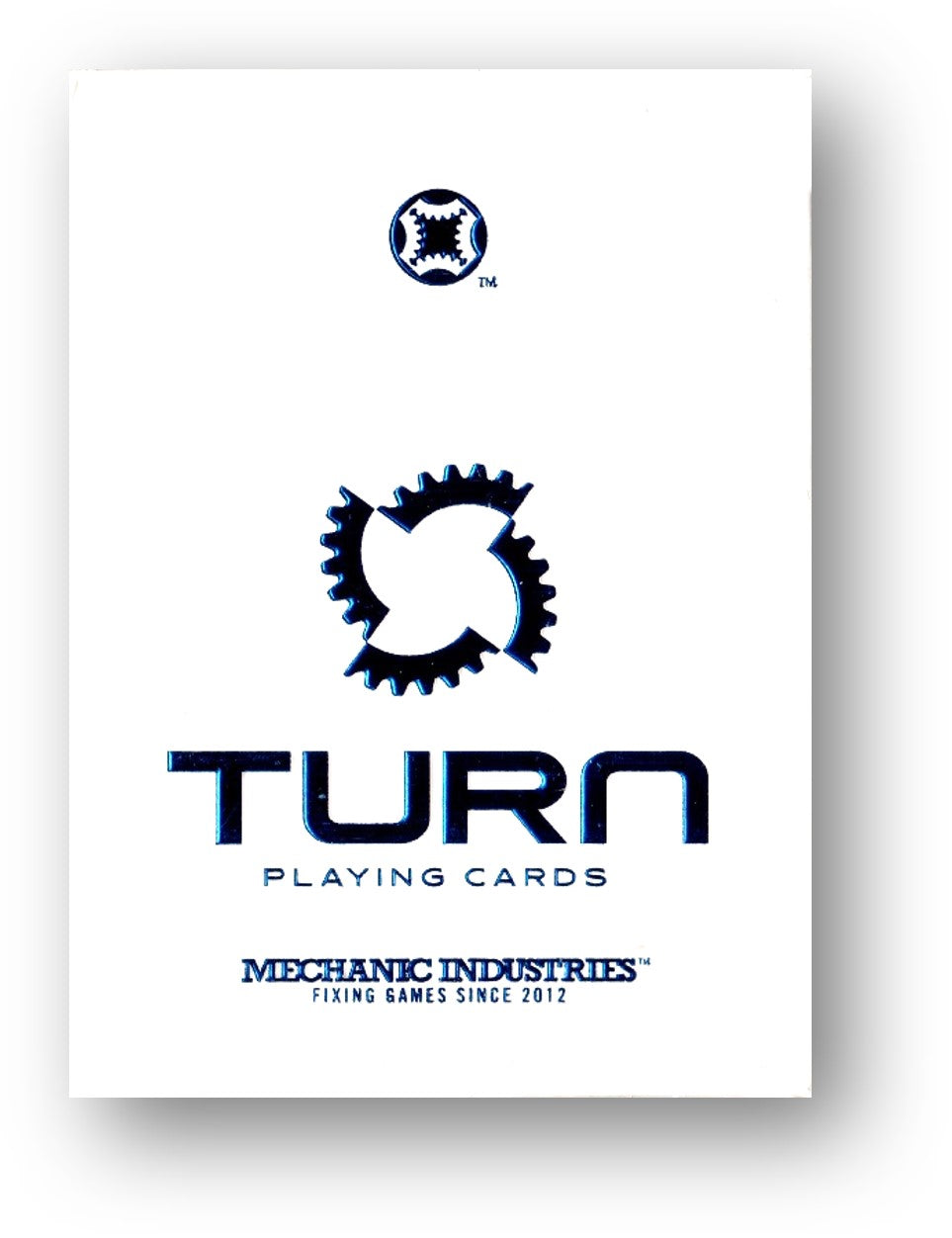 TURN (Blue) Playing Cards by Mechanic Industries