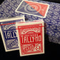 12 x Tally-Ho Circle Back Poker Karten blau/rot