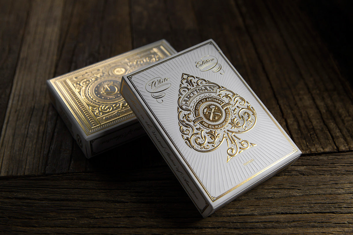 Artisan White Edition Playing Cards by theory11