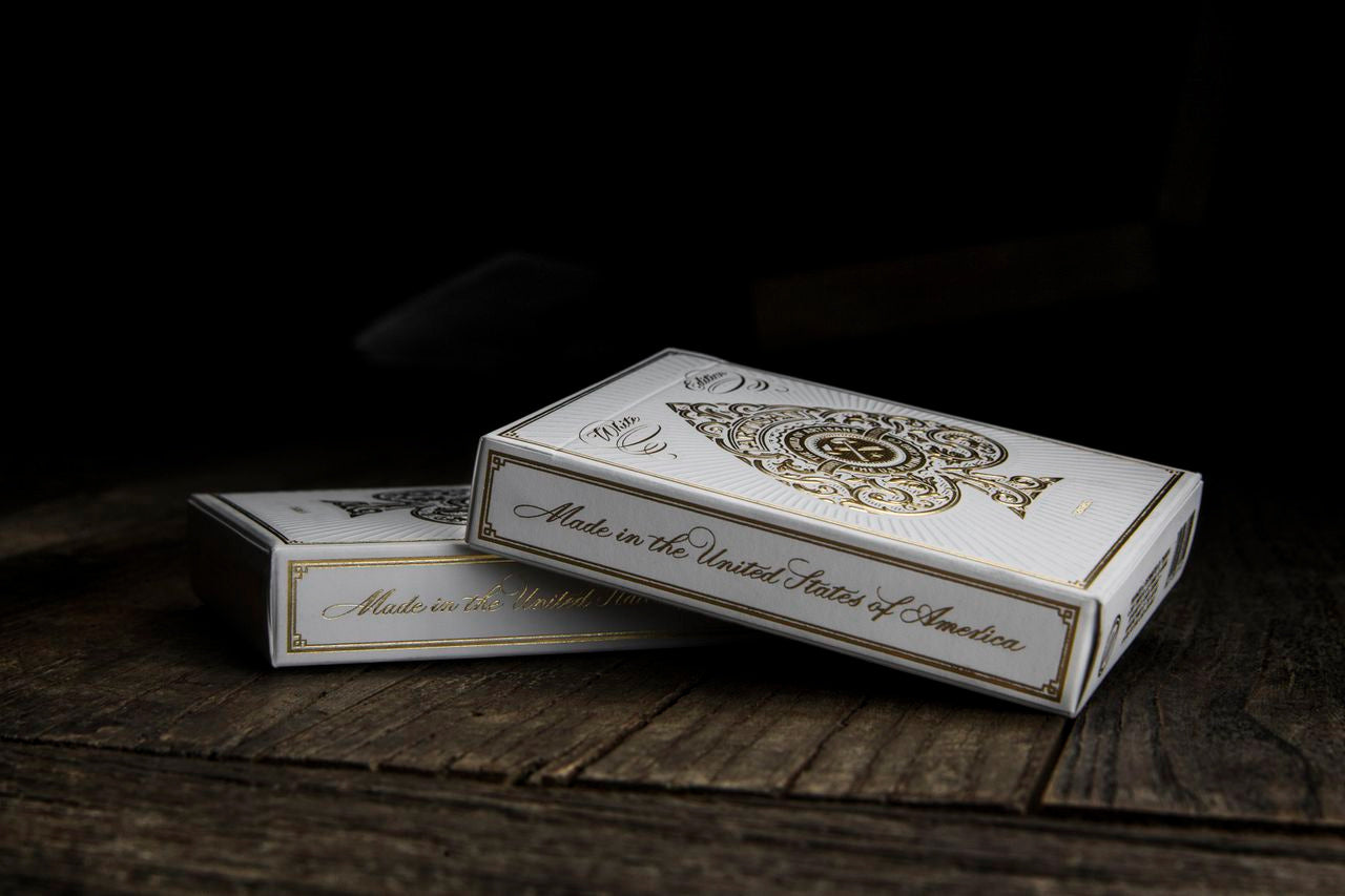 Artisan White Edition Playing Cards by theory11