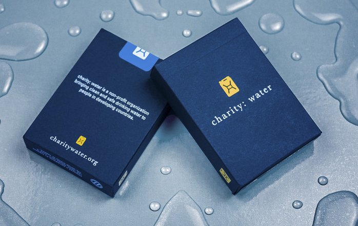 charity: water blue Playing Cards by Theory11