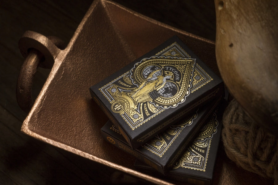Tycoon (Black) Playing Cards by Theory11