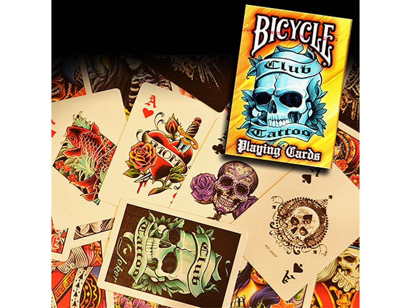 Bicycle Club Tattoo Orange