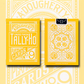 Tally Ho Reverse Fan back (Yellow) Limited Ed. by Aloy Studios