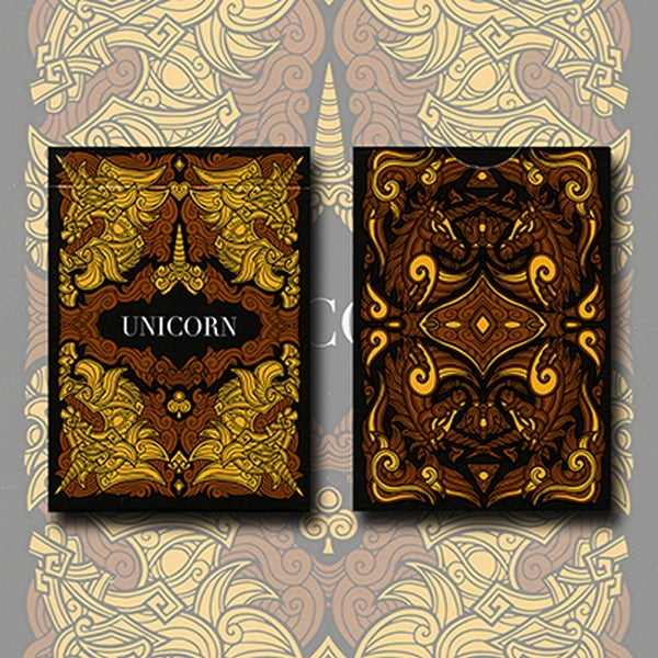 Unicorn Playing cards (Copper) by Aloy Design Studio