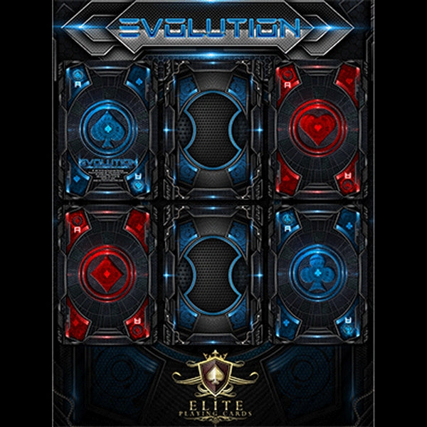 Evolution Deck (Blue) Bicycle by ELITE Playing Cards