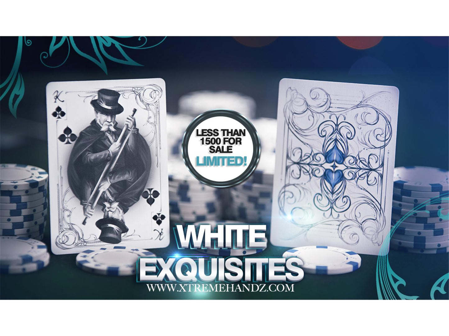 Limited Edition WHITE Exquisite Deck by De'Vo and Handlordz, LLC