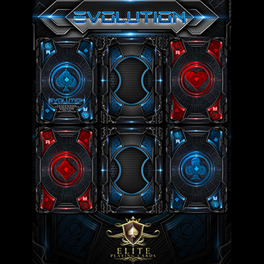 Evolution Deck (Red) Bicycle by ELITE Playing Cards