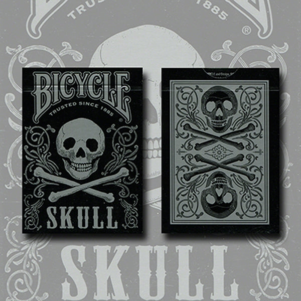 Bicycle Skull Metallic (Silver)