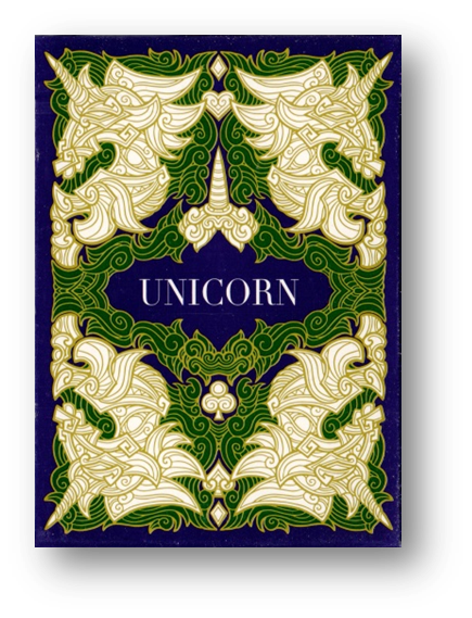Unicorn Playing cards (Emerald) by Aloy Design Studio