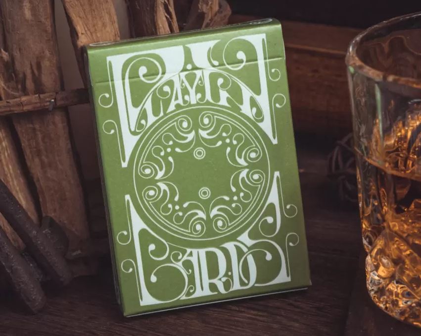Smoke & Mirrors V8, Green (Standard) Edition Playing Cards by Dan & Dave