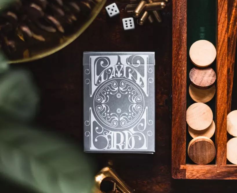Smoke & Mirrors V8, Silver (Standard) Edition Playing Cards by Dan & Dave